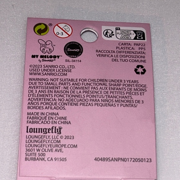 π Loungefly π Sanrio My Melody Spring Flower Window Hinge Enamel Badge Pin π - Picture 6 of 6